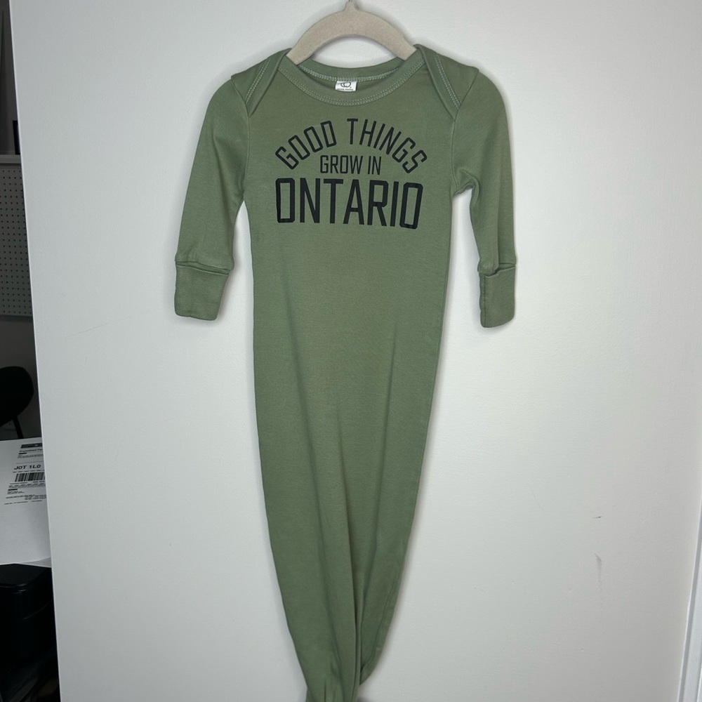Green Kids One Piece with Ontario Print